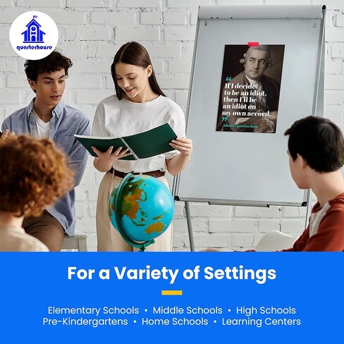 Quarterhouse Music Motivational Poster Set, Music Classroom Learning Materials for K-12 Students and Teachers, Set of 8, 12 x 18 Inches, Extra Durable in Kuwait