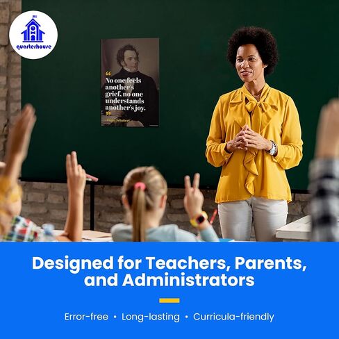 Quarterhouse Music Motivational Poster Set, Music Classroom Learning Materials for K-12 Students and Teachers, Set of 8, 12 x 18 Inches, Extra Durable in Kuwait