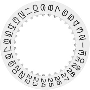 Ewatchparts REPLACEMENT DATE DISC COMPATIBLE WITH ROLEX 3135 3155 3175 3185 OPEN 6 & 9 3135-16200 WHITE in Saudi Arabia