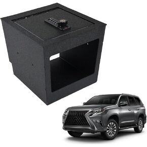 Keren Center Console Gun Safe Vault Vault Safe Vault متوافق مع Lexus GX550 2024-2025 ، مربع قفل مسند الذراعين المضاد للسرقة مع قفل 4 أرقام مع مفتاح استرجاع كلمة المرور. in Kuwait