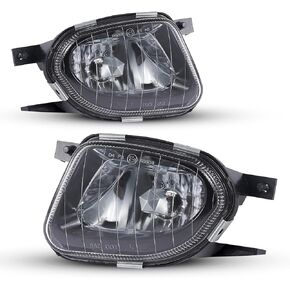 أضواء الضباب لـ Mercedes-Benz E280 E300 E320 E350 E500 E550 E55 AMG جميع التكوينات ، W211 S211 2003-2009 مصابيح الضباب 1 زوج واضح زجاجي in Kuwait