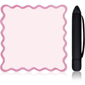 22 "Mini Majiong Mat for Travel Travel Cute Scalloped Scalloped Small Anti Slip Love Excessories Gifts Domino & Tile Game Table Mat (Blue) in Kuwait