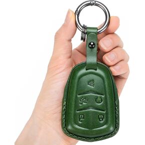 بالنسبة إلى Cadillac Key FOB ، قم بتغطية جلد أصلي مع سلسلة المفاتيح ، متوافقة مع 2015-2019 Cadillac CTS و SRX و XT5 و ATS و STS و CT6 وما إلى ذلك. in Kuwait