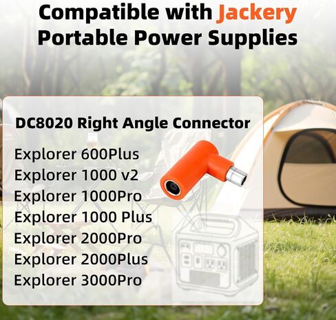 DC 7909 أنثى إلى DC 8020 محول الذكور ، 90 درجة من الزاوية اليمنى محول موصل لوحة الطاقة الشمسية متوافق مع Jackery Explorer 600plus ، 1000 V2 ، 1000Pro ، 1000Plus ، 2000Pro ، 2000Plus ، 3000Pro in Saudi Arabia