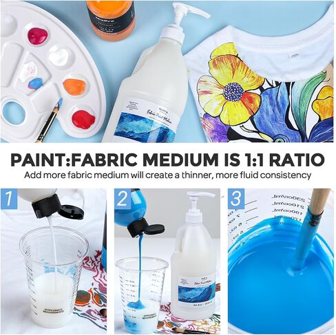 Nicpro 8.45oz Professional Effects Fabric Medium for Fabric Paint in Saudi Arabia