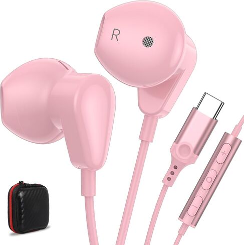 سماعات USB C لـ IPAD 10th Generation 11th A16 Mini 6th Gen iPad Pro 13 inch 11 بوصة من النوع C لسماعات الأذن لـ iPhone 16 Pro 15 Plus in Kuwait