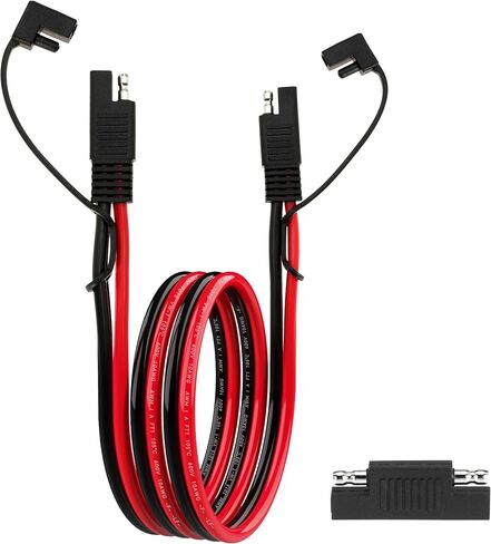 6ft 12awg sae cable ، 12 AWG sae to sae quick disconnect wire harness 12 gauge with sae polarity reversion edapter for solar pank battery battery actions and marine applications (12awg 6ft) in Kuwait