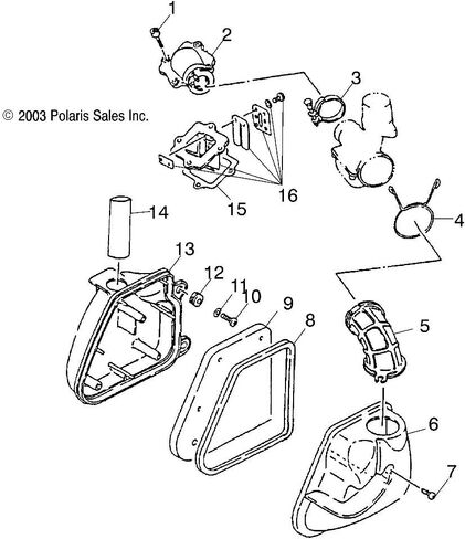 Polaris 0450073 Air Cleaner Element 1-6 50 90 Sportsman Scrambler 200 Predator in Saudi Arabia