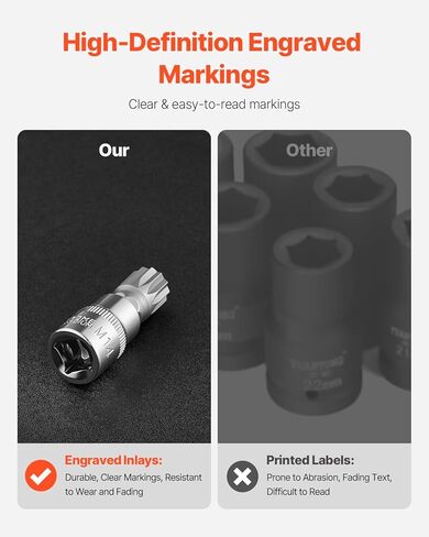 مجموعة مقبس Vevor Hex Bit ، 32 قطعة ، S2 سبيكة الصلب والصلب CR-V ، SAE القياسي والمتري ، 1/4 بوصة ، 3/8 بوصة ، و 1/2 في محركات ، مع حالة تخزين محسنة ، مجموعة ألين للمقبس للميكانيكا ، إصلاح السيارات in Kuwait