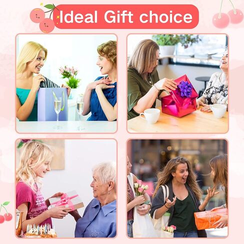 Saang & Jat رائعتين Cherry Keychain Charm Bag Extender مجموعة للنساء ، سحر Glitter Pres Metal for Handbag in Kuwait