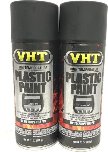 VHT SP820 طلاء بلاستيكي أسود عالية درجة الحرارة ، 11 أوقية - 2 عبوة in Kuwait