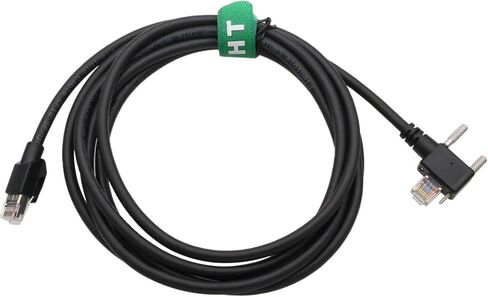 Data Transmission Ethernet Cable for Allied Vision Basler Baumer Cognex Dalsa HikRobot iDS Jai Imaging Camera to Vision System, GigE RJ45 Locking Screw to RJ45, Drag Chain, Flexible PVC 1m in Kuwait