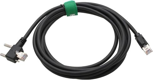 Data Transmission Ethernet Cable for Allied Vision Basler Baumer Cognex Dalsa HikRobot iDS Jai Imaging Camera to Vision System, GigE RJ45 Locking Screw to RJ45, Drag Chain, Flexible PVC 1m in Kuwait