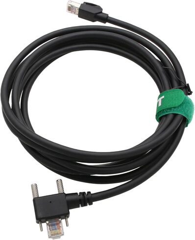 Data Transmission Ethernet Cable for Allied Vision Basler Baumer Cognex Dalsa HikRobot iDS Jai Imaging Camera to Vision System, GigE RJ45 Locking Screw to RJ45, Drag Chain, Flexible PVC 1m in Kuwait