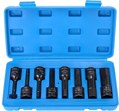 7-Piece 3/8 Inch Drive T20-T60 Torx Star Driver Bit Socket Set Cr-Mo One-Piece Construction Air Impact Socket Hand Tools For Men in Kuwait