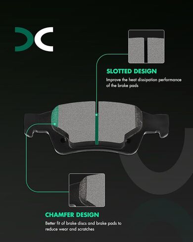 منصات فرامل Scitoo Ceramic ، 4 مساءً منصات الفرامل الخلفية مجموعات الفرامل مناسبة للفترة 2011-2018 لـ Dodge for Durango ، 2011-2019 لـ Jeep Grand for Cherokee in Saudi Arabia