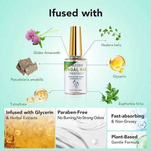 علاج الأظافر الفطري قوة إضافية ، وعلاجات أظافر الصبغة للأظافر السميكة والأصفر والمتحلل ، و 30 مل ل 4 أسابيع من الفطريات الأظافر ، وأظافر الأظافر ، والرياضيين ، ونمو الأظافر و "القويتر" in Kuwait