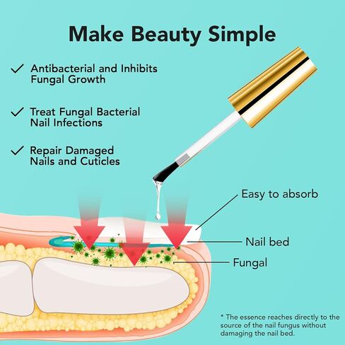 علاج الأظافر الفطري قوة إضافية ، وعلاجات أظافر الصبغة للأظافر السميكة والأصفر والمتحلل ، و 30 مل ل 4 أسابيع من الفطريات الأظافر ، وأظافر الأظافر ، والرياضيين ، ونمو الأظافر و "القويتر" in Kuwait