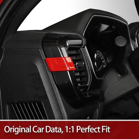 Red Interior Center Console Air Vent Vehlet Cover Cover Panel for Ford F150 و Raptor 2021 2022 2023 ملحقات زخرفية in Kuwait