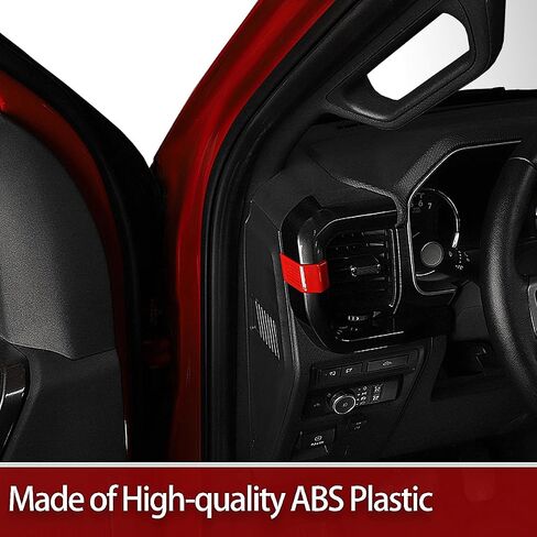 Red Interior Center Console Air Vent Vehlet Cover Cover Panel for Ford F150 و Raptor 2021 2022 2023 ملحقات زخرفية in Kuwait
