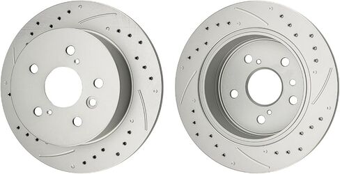 KAX 10.24" Rear Rotors and Pads Kit For Honda Civic 2006-2015 1.8L, 2006-2011 2.0L, 2013 2015 2.4L, 2009-2011 1.3L, 2013-2015 Acura ILX in Saudi Arabia