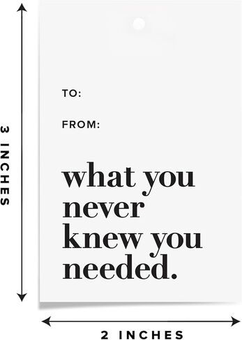 50-Pack Gift Tags - “A Gift for You" | Holiday, Christmas, Gifts, and Birthday Tags | Personalized Labels for Presents | Women-Owned Business in Kuwait