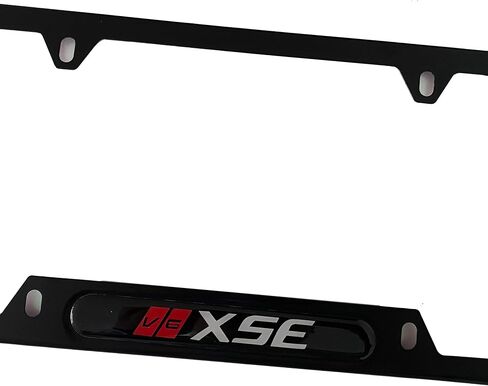 License Plate Frame Cover Holder XSE Camry V6 Stainless Steel Car Accessories Black 1Pc in Saudi Arabia