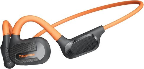 truefree F2 Open Ear Headphones Bluetooth 5.3 Air Conduction Wireless Headphones Sport Earbuds with 16.2mm Enhanced Bass,Dual Mic for Clear Calls,15H Playtime,Multipoint Connection,App Control,Beige in Saudi Arabia
