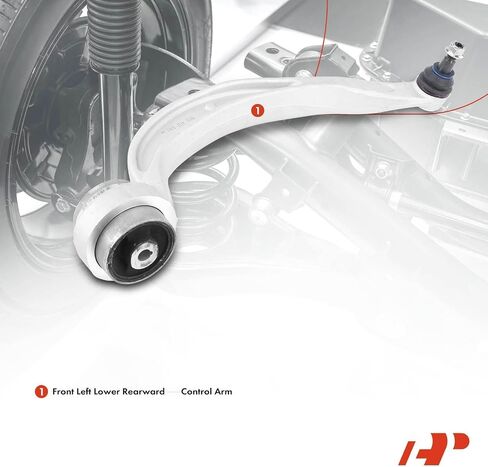 A-Premium Front Left Rearward Lower Control Arm, with Ball Joint & Bushing, Compatible with Audi A4 (Quattro) 2009-2010, A5 S4 2010, A5 Quattro S5 2008-2010, Q5 2009-2010 in Saudi Arabia