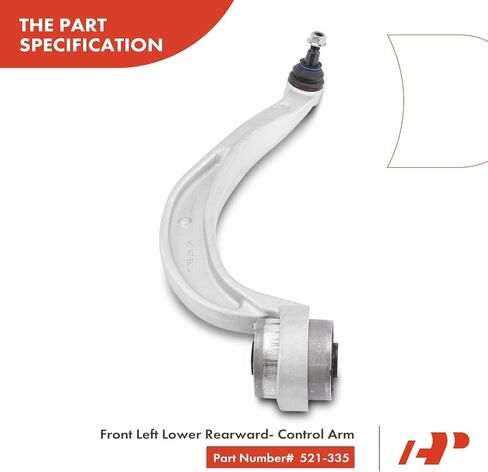A-Premium Front Left Rearward Lower Control Arm, with Ball Joint & Bushing, Compatible with Audi A4 (Quattro) 2009-2010, A5 S4 2010, A5 Quattro S5 2008-2010, Q5 2009-2010 in Saudi Arabia