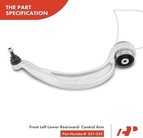 A-Premium Front Left Rearward Lower Control Arm, with Ball Joint & Bushing, Compatible with Audi A4 (Quattro) 2009-2010, A5 S4 2010, A5 Quattro S5 2008-2010, Q5 2009-2010 in Saudi Arabia