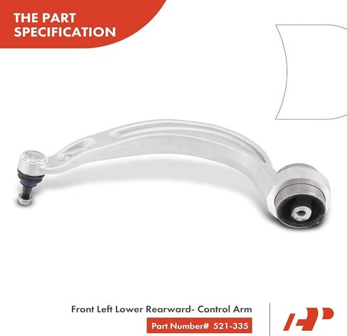 A-Premium Front Left Rearward Lower Control Arm, with Ball Joint & Bushing, Compatible with Audi A4 (Quattro) 2009-2010, A5 S4 2010, A5 Quattro S5 2008-2010, Q5 2009-2010 in Saudi Arabia