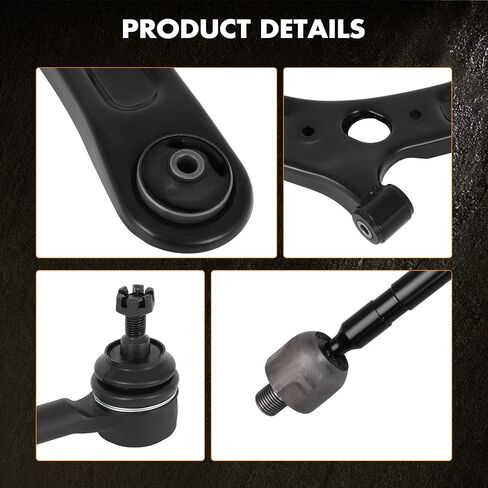 ASAPE Tie Rod End Control Arm Sway Bar End Link Ball Joint 8PCS Front Suspension Kit Fit for 2011-2016 for Hyundai Elantra in Saudi Arabia