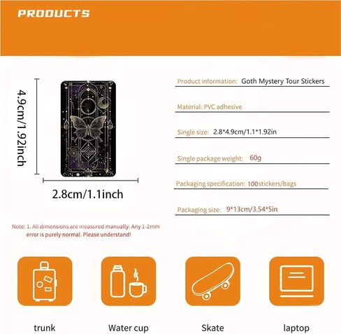 100pcs Vintage Astronomy Stickers，Fantasy Graffiti Galaxy Astronomical Artistic，Celestial Sticker Set Laptop Retro Galaxy Moon for DIY Scrapbook Journal Laptops,Journals Kindle Case in Kuwait
