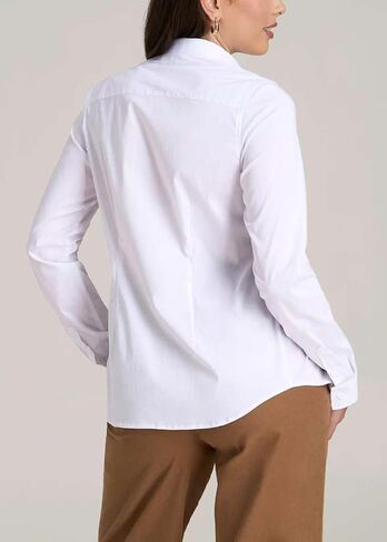 Button Down Shirts for Women Dress Shirts Long Sleeve Stretch Wrinkle Free Work Solid Casual Office Blouses Top in Saudi Arabia