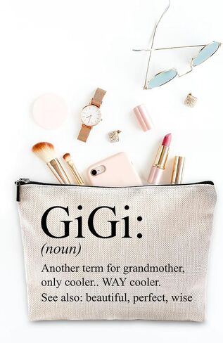 هدايا Sufamb Gigi للجدة ، حقيبة مكياج الجدة ، هدايا جيجي ، هدايا عيد الأم جيجي ، هدايا الجدة ، هدايا الجدة من الأحفاد ، هدايا عيد ميلاد الجدة ، حقيبة ماكياج تجميلية صغيرة جيجي للمحفظة in Kuwait