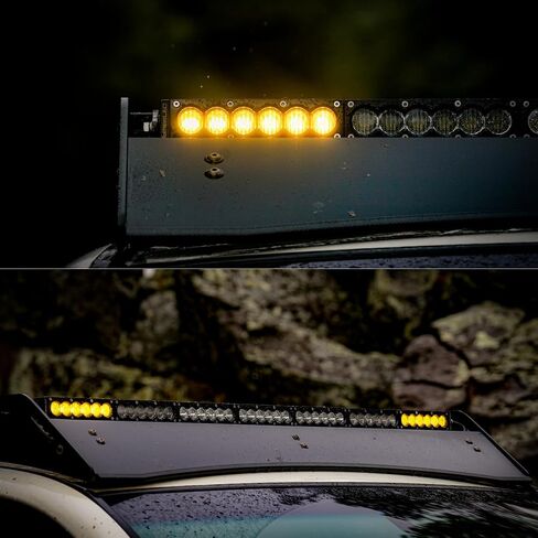 LED Extreme Amber/White (اللون المزدوج) شريط فاتح 38 بوصة لرف السقف صف واحد - 180 واط 162000LM Combo Combo Beam Spot Vlood for Truck Trailer ATV UTV SUV Boat RV in Saudi Arabia