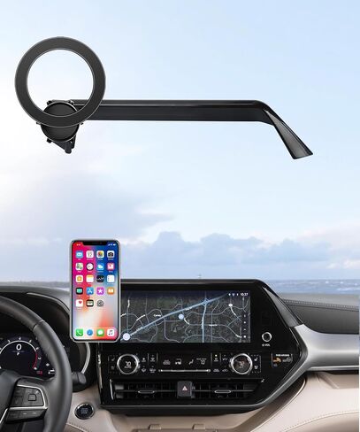 Car Phone Holder for Toyota Highlander 2020-2023 Accessories 8-Inch Screen Fixed Clip, 360° Rotation Phone Mount Compatible with MagSafe,Cell Phone Holder That Does Not Affect Air Vent in Saudi Arabia