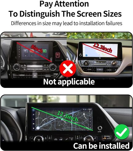Car Phone Holder for Toyota Highlander 2020-2023 Accessories 8-Inch Screen Fixed Clip, 360° Rotation Phone Mount Compatible with MagSafe,Cell Phone Holder That Does Not Affect Air Vent in Saudi Arabia