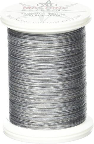 YLI 24450-09V 3-Ply 40wt T-40 Cotton Quilting Variegated Thread, 500 yd, Purple in Kuwait