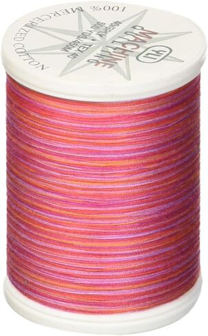 YLI 24450-09V 3-Ply 40wt T-40 Cotton Quilting Variegated Thread, 500 yd, Purple in Kuwait