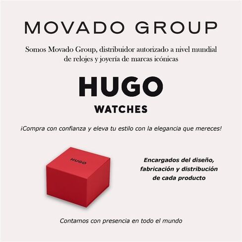 Hugo Men's Multi Watch - Case Lightweight TR90 ، حركة متعددة الوظائف ، تصميم جريء ومرح ، دقة الكوارتز ، ارتداء كل يوم أنيق - هدية له in Kuwait