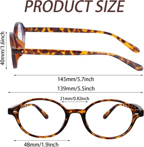 Hoyuwak Retro Oval Frame Glasses for Women Fashion Y2K نظارات وهمية لطيفة in Saudi Arabia