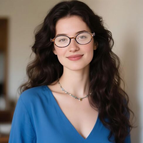 Hoyuwak Retro Oval Frame Glasses for Women Fashion Y2K نظارات وهمية لطيفة in Saudi Arabia