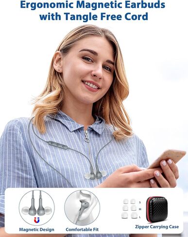 Wired Earbuds USB Type C Headphone for iPhone 16e 16 Pro Max 15 Plus for Samsung Galaxy S25 S24 S23 A36 A54 In-Ear Noise Canceling Magnetic Headset Android Earphone for iPad 11 A16 Pixel 9 9a 8 Laptop in Saudi Arabia