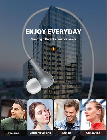 Wired Earbuds USB Type C Headphone for iPhone 16e 16 Pro Max 15 Plus for Samsung Galaxy S25 S24 S23 A36 A54 In-Ear Noise Canceling Magnetic Headset Android Earphone for iPad 11 A16 Pixel 9 9a 8 Laptop in Saudi Arabia
