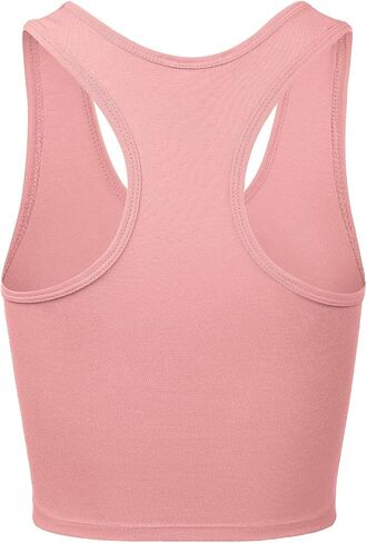 Premium Cotton Breathable Basic Sleeveless Racerback Crop Tank Top in Saudi Arabia