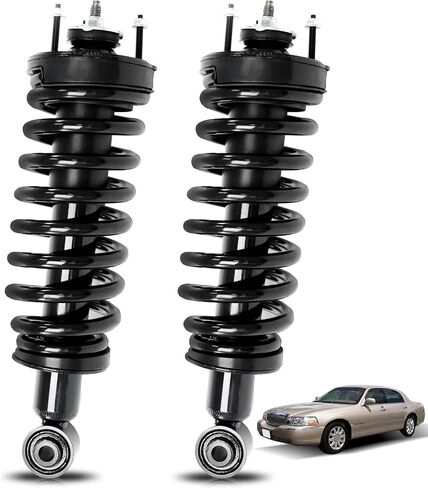 TOPAZ Front Left & Right Complete Strut Shock Absorber Compatible with 2003 2004 2005 2006 2007 2008 2009 2010 2011 Ford Crown Victoria for Lincoln Town for Mercury Grand Marquis Replace#171346 2PCS in Saudi Arabia