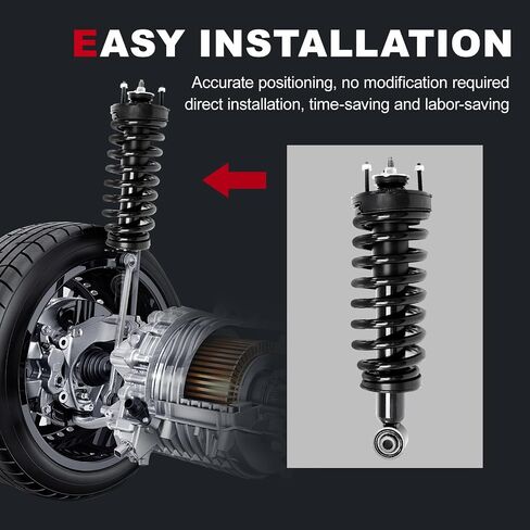 TOPAZ Front Left & Right Complete Strut Shock Absorber Compatible with 2003 2004 2005 2006 2007 2008 2009 2010 2011 Ford Crown Victoria for Lincoln Town for Mercury Grand Marquis Replace#171346 2PCS in Saudi Arabia
