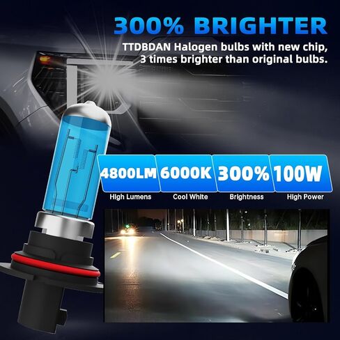 Halogen Headlights Fit for Hyundai Elantra 2007-2012 Headlight Bulbs,H1 High Beams+ H11B Low Beams+ 880/881 Fog Lights Bright Front Lights,Plug And Play,Pack of 6 in Saudi Arabia